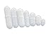 THT 7 Pcs Teflon (PTFE) Round/Octagon Magnetic Stir Bar Set, White