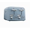 DeLonghi-Argento-Flora-CT04AZ-4-Slice-Toaster-Agave-Blue De'Longhi Argento Flora CT04.GR 4 Slice Toaster - Peppermint Green