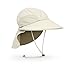 Sunday Afternoons Sport Hat, UPF 50+ Large Brim Women's Sun Hat for Women with Neck Flap, UV Protection - Hiking Gardening Bucket SPF Sunhat, Packable, Ponytail-Friendly, Cream, S/M