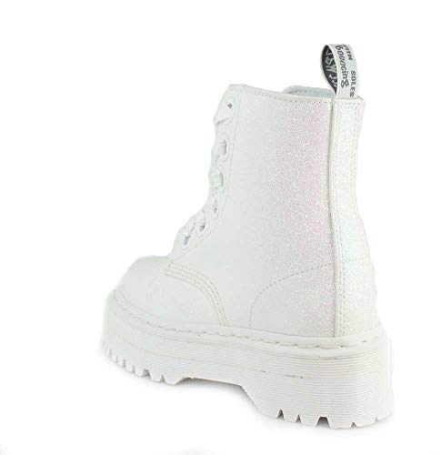 dr martens molly glitter white
