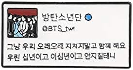 Monifuon Kpop BTS Brooch Pin, Kpop Bangtan Boys Brooches Button Badges Pins Set for Clothes Backpack Pencil Case, Best Gift for The Army