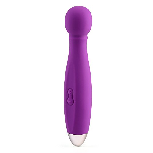 Oopsix Massage Wand, Cordless Mini Waterproof 9 Frequency Wand Massager-Purple