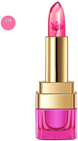 SEXYP 1PC Ladies Beauty Creative Fashion Sexy Flower Color Lipstick Moisturizing Temperature Change Bright Lip Balm (C)