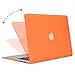 MOSISO Compatible with MacBook Air 13 inch Case (Models: A1369 & A1466, Older Version 2010-2017 Release), Protective Plastic Hard Shell Case & Keyboard Cover & Screen Protector, Orange