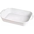 Staub Rectangular Dish, White, 13 x 9 - White