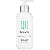 Touch Keratosis Pilaris Treatment 12% Glycolic Acid &amp; 2% Salicylic Acid Exfoliating Lotion - Low pH - Moisturizing Cream Smooths Rough &amp; Bumpy Skin - Gets Rid Of Redness, KP, Body Acne - 8 Ounce