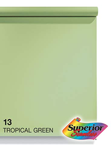 Superior Seamless Photography Background Paper, 13 Tropical Green (53 inches Wide x 36 feet Long)