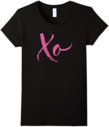 Women's XO Valentines Day T-Shirt XOXO LOVE Girl Women - Unisex Medium Black