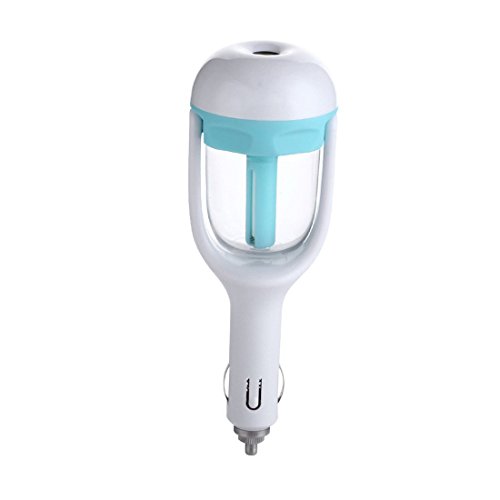 Car Aroma Diffuser Humidifier - Rerii Portable Mini Aromatherapy Humidifier Air Diffuser Purifier Freshener for Cars (Blue)