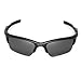 Walleva Black Polarized Replacement Lenses For Oakley Half Jacket 2.0 XL Sunglasses