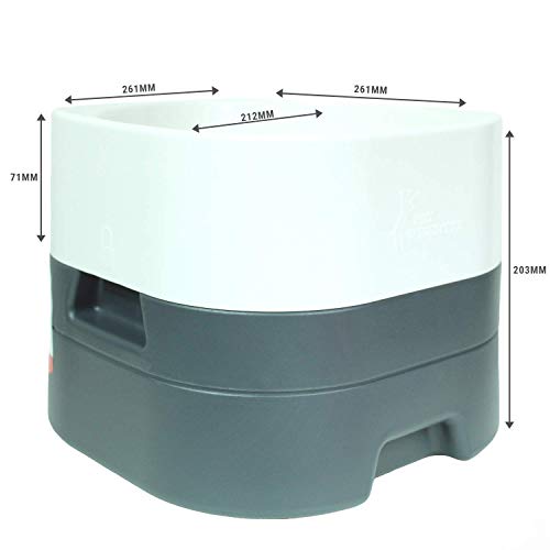 PET WEIGHTER Elevated Dog Bowls for Large Dogs and Cats, Heavy Dog Bowl