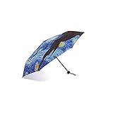 KLOUD City 3 Section Folding Manual UV Protect Sun Anti-UV Parasol Rain Umbrella (Starry Night)