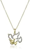 Gold-Plated Silver Animal with Baby Pendant Necklace, 18