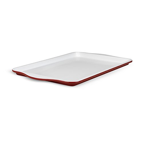 Click Here to See More Images Bialetti Aeternum Red 7312 Cookie Sheet, Large, 11-inch x 17-inch
