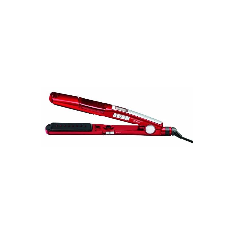 Infiniti Pro by Conair Ionic Steam Flat Iron; 1 1/2-inch; Red - Amazon Exclusive with Bonus Heat Instrument Case