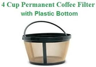 4-Cup Basket Style Permanent Coffee Filter fits Mr. Coffee 4 Cup Coffeemakers