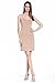 Women Long Spaghetti Strap Full Cami Slip Camisole Under Dress Liner,X-Large,Camel