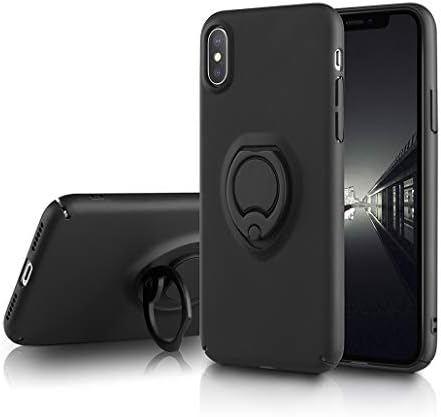 Phone Case Compatible iPhone X,iPhone Xs, Ultra Thin & Light Soft Slim Cover Case with 360°Swivel Ring Flexible Durable Protective case fit iPhone X,iPhone Xs,rj7