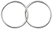 Forbidden Body Jewelry Set of 18g 7/16 Inch Surgical Steel Seamless Segment Hoop Piercing Rings