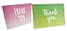 48 Assorted Pack Thank You Note Cards Bulk Box Set - Blank on the Inside - 6 Colorful Ombre - Includes 48 Greeting Cards and Envelopes - 4 x 6 Inches
