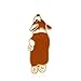 ink2055 Cartoon Dog Paw Enamel Brooch Pin Badge for Denim Jacket Backpack Badge Brooches Jewelry Decor - Brown