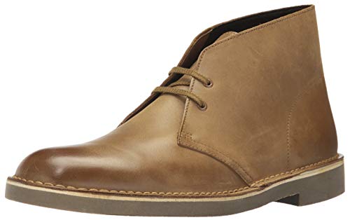 Clarks Men's Bushacre 2 Chukka Boot, Dark tan Leather, 10.5 Medium US