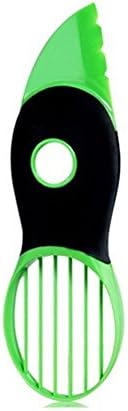 Vividly Avocado Slicer Green Splits Pits Slices Sharp Blade Fruit Pitter Peeler Kitchen Tool Kit