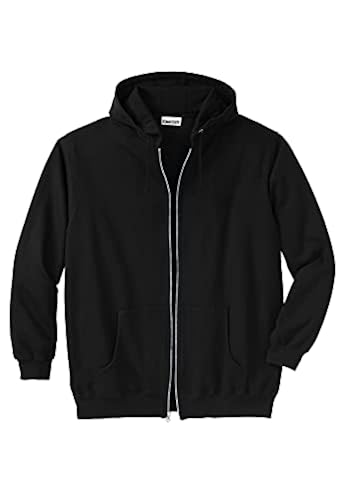 KingSize Men's Big Tall Fleece Zip-Front Hoodie Big 7XL