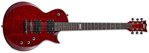 ESP EC100QM Electric Guitar, See Thru Black Cherry