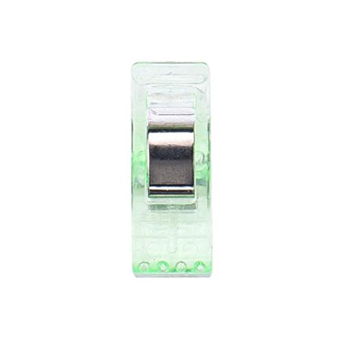 MOKO-PP Clearance 50 PCS Clear Sewing Craft Quilt Binding Plastic Clips Clamps Pack (Green, Clips)