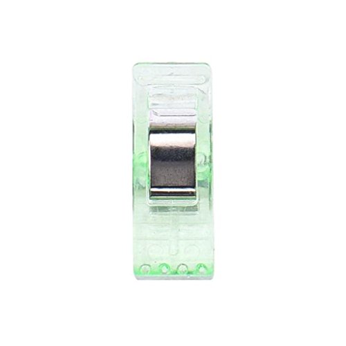 MOKO-PP Clearance 50 PCS Clear Sewing Craft Quilt Binding Plastic Clips Clamps Pack (Green, Clips)