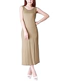Allegra K Women Sleeveless Mid Calf Summer Casual Tank Dresses