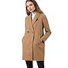 Allegra K Women’s Notched Lapel Double Breasted Raglan Winter Coats