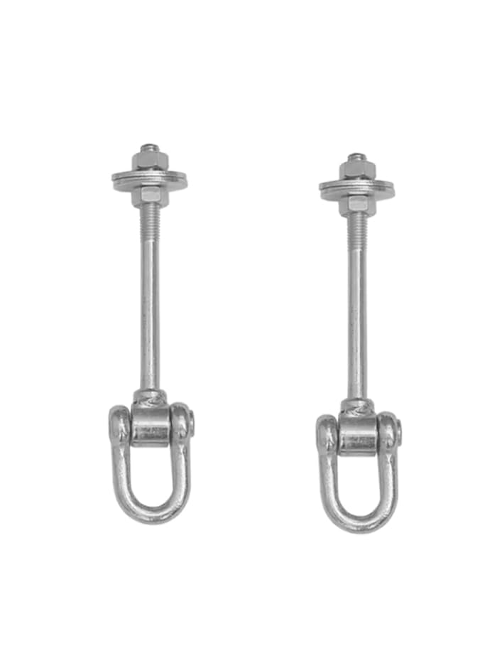 Screws City M12 x 130mm Swing Hooks C Type Hook for Swing Galvanised Steel Climbing Frame for The Flat and Round Beams With Shackle Attachments (Pack of 2) G12BCD