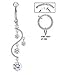 playful piercings Fake Belly Navel Non Clip on Cz Clear gem Unique Vine Dangle Ring