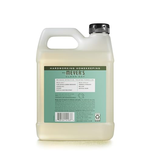 MRS. MEYER’S CLEAN DAY HAND SOAP REFILL, MADE WITH ESSENTIAL OILS, BASIL, 33 FL. OZ