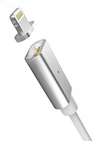 Magnetic Charging Cable for iPhone, Lightning USB Magnet Charger Apple Charge Cord Accessories for iPhone 5 5S 6 6S Plus 7 7Plus 8 X iPod iPad (silver)