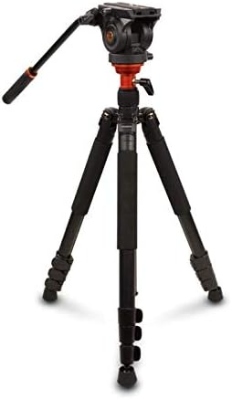 Amazon Com Padcaster Compact Portable Fluid Head Tripod Monopod With Fluid Pan And Tilt Plus Two Ball Level Adjustments Removable Spike Feet Mp3 Players Accessories