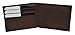 Boys Slim Compact Flap Id and Coin Pocket Bifold Wallet (Dark Brown)