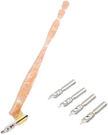 Xiaoyu カリグラフィー斜めペンホルダー 英語カリグラフィーペンペン先ホルダー 樹脂ディップペンハンドルペン先ホルダー フラットペン先5本付き B07w7jbfqk 5 384円 人気海外一番 100 品質保証 全品送料無料 即日出荷 Sale開催中