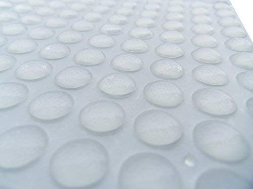 Clear Cabinet Bumpers 100-Pack - 8mm Soft Close Adhesive Pads For Furniture & Doors