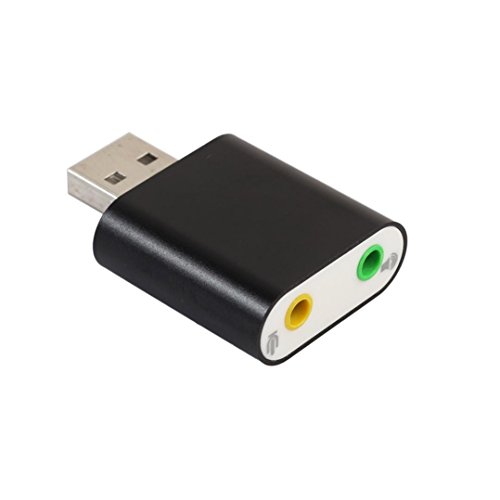 image for Goodtrade8 Audio Adapter 3D Sound Card 7.1 USB To 3.5mm mic headphone 