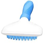 GNLOOP Bath Brush for Dogs and Cats,Pet Super Soft Silicone Grooming Massage Shower Shedding Comb Self Hair Removal Cleaning Slicker Brush