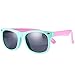 Pro Acme TPEE Rubber Flexible Kids Polarized Sunglasses for Baby and Children Age 3-10 (Mint Green/Pink)