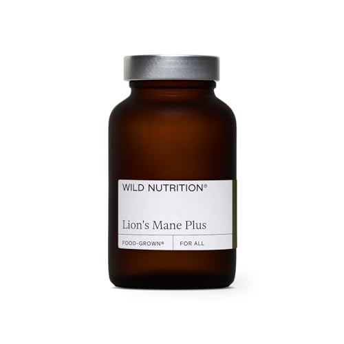 WILD NUTRITION Lion's Mane Plus with Safr’Inside Saffron | Food-Grown Ingredients | Focus and Mental Performance, Cognitive Function, Emotional Wellbeing and Inner Balance
