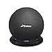 Trideer Ball Chair – Exercise Stability Yoga Ball with Base for Home and Office Desk, Ball Seat, Flexible Seating with Resistance Bands & Pump, Improves Balance, Back Pain, Core Strength & Posture