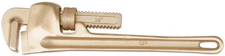 Bahco Tools NSB200-1200 - Non Sparking Pipe Wrench - 1200 mm OAL, 110 mm Max Jaw Capacity, Copper Beryllium Material