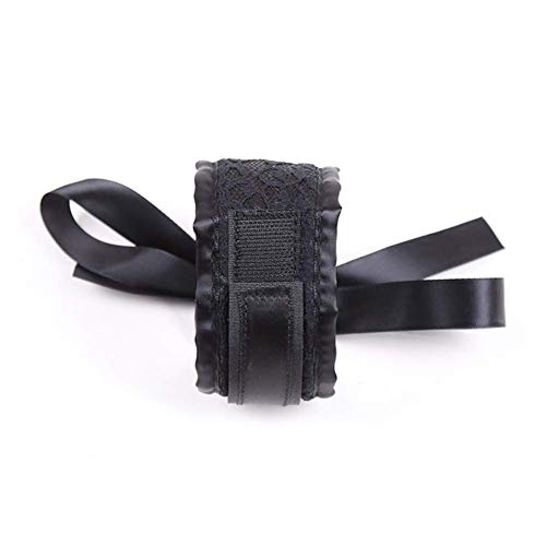 Siksin Women's Lingerie Lace Blindfold Eye Mask Role Play Handcuffs Signature Lace Cuffs Fancy Costume Accessories