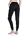 TSLA Women's Sweatpants with Pockets, Casual Comfy & Cozy Loungewear, Athletic Stretch Workout Yoga Pants, Jogger Black, Small