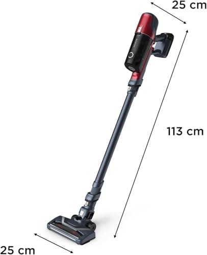Rowenta xpert 6.60 essential - aspirador de pó sem fio, animal kit, controle de velocidade, modo eco, gatilho de função boost, autonomia de até 45 min, bateria removível, design leve, rh6878